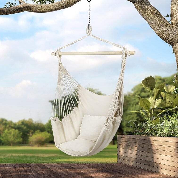 Porch outlet hammock swing